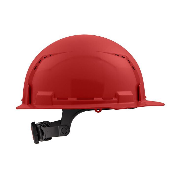 Milwaukee Red Front Brim Vented Hard Hat with 6pt Ratcheting Suspension Type 1 Class C, large image number 13