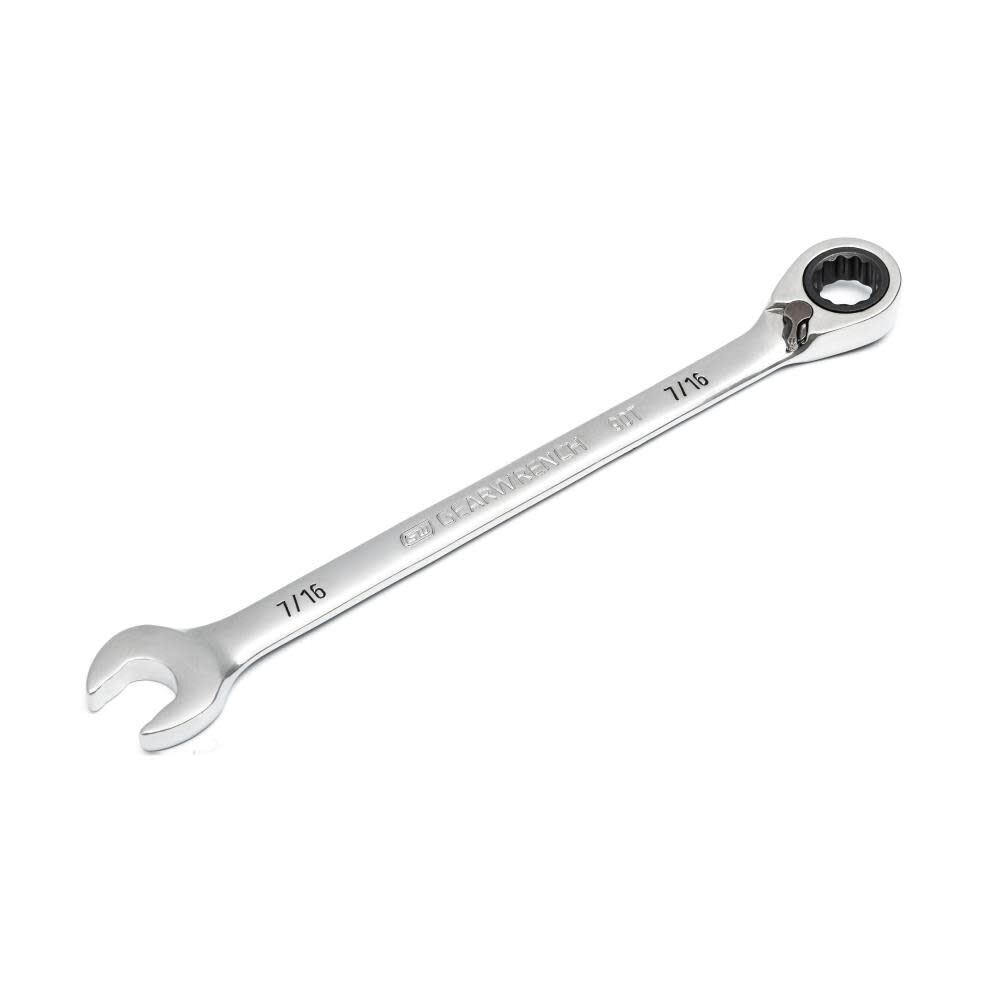 GEARWRENCH 7/16 Inch 90-Tooth 12 Point Reversible Ratcheting Wrench, large image number 4