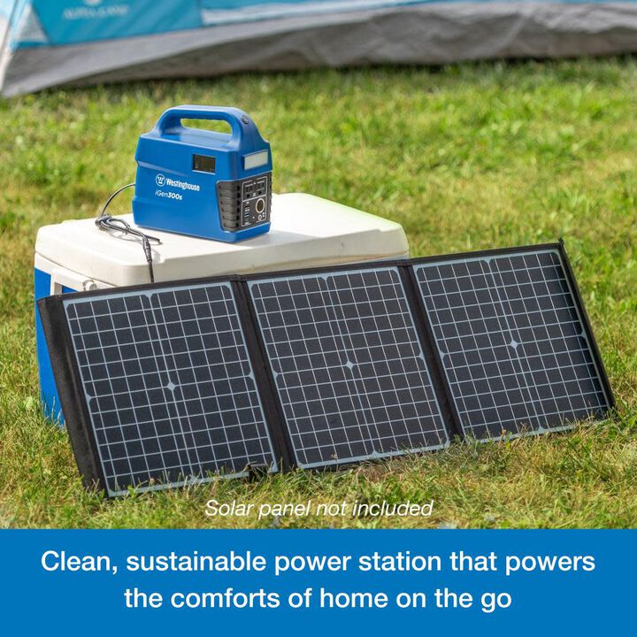 Westinghouse Outdoor Power 600 Watt Lithium-Ion Battery Solar Portable Power Station, large image number 4