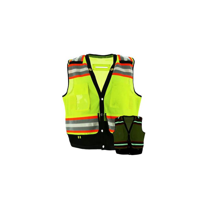 Majestic Glove Surveyors Vest Hi-Vis Yellow 2X