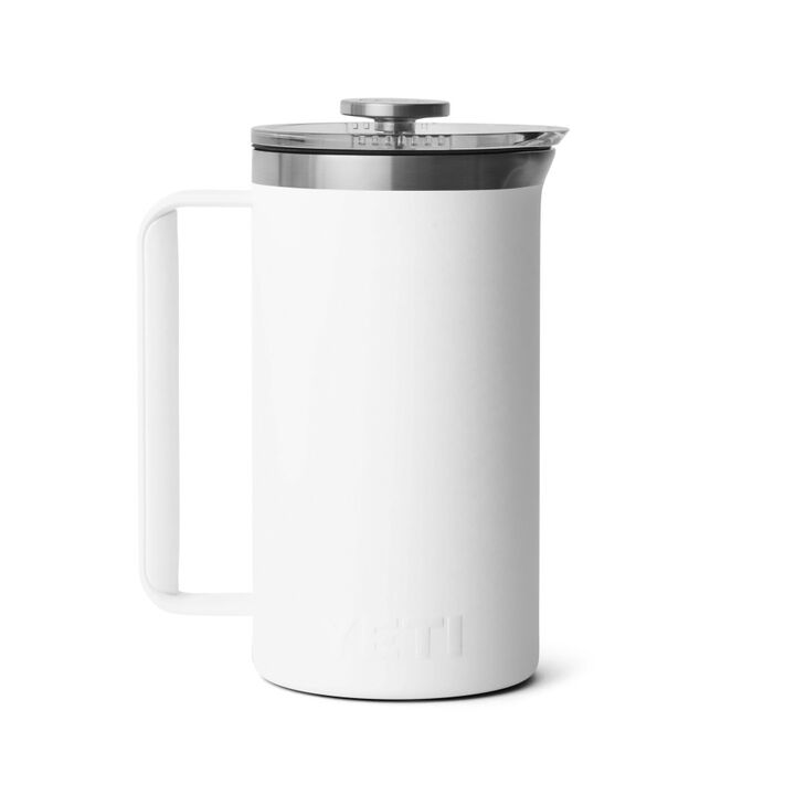 YETI 34 Oz Rambler French Press with Twist-to-Lock Lid White, large image number 1