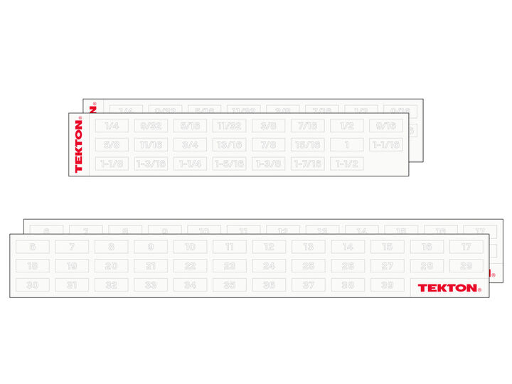 Tekton Stubby and Standard Combination Wrench Set, 1/4-3/4 Inch, 6-19 mm, large image number 2