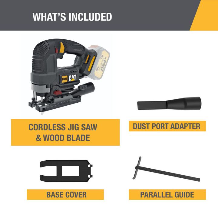 CAT 18V Cordless Jig Saw with Brushless Motor (Bare Tool), large image number 9