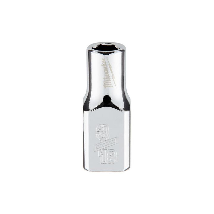 Milwaukee 1/4 in. Drive 3/16 in. SAE 6-Point Socket