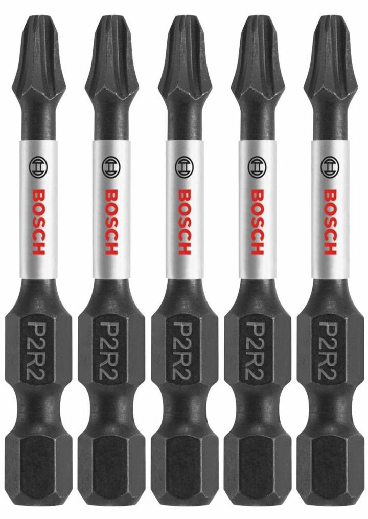 Bosch 5 pc Impact Tough 2 In Phillips/Square #2 Power Bits