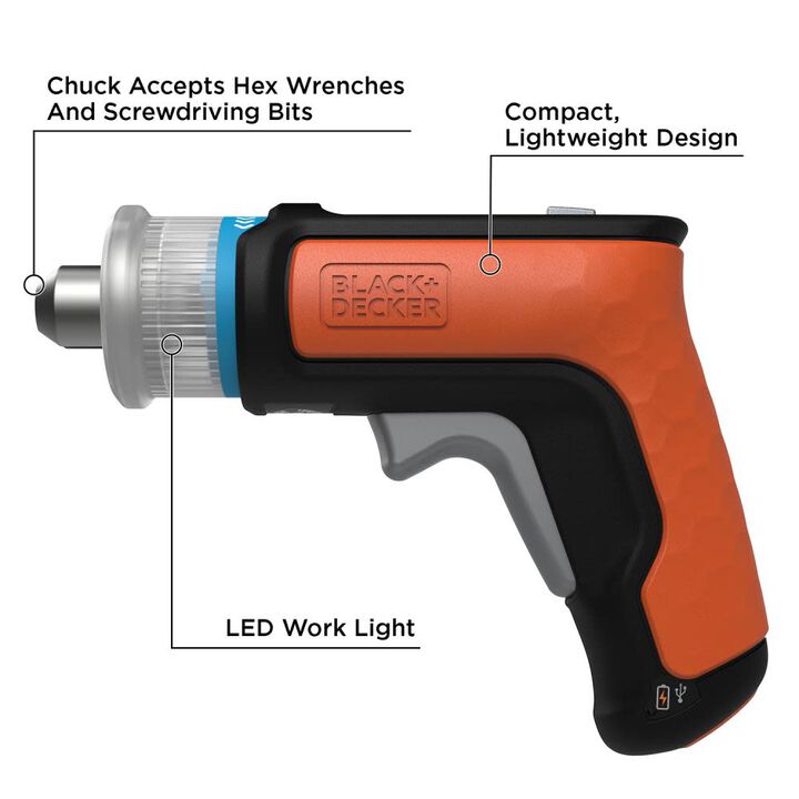 Black and Decker 4V Furniture Assembly Tool, large image number 1