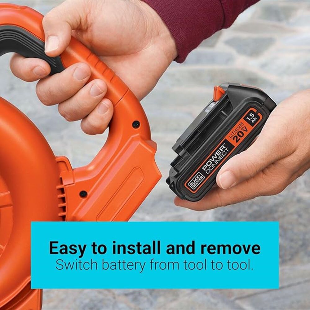 Black and Decker POWERCONNECT 20V 2Ah Lithium Ion Power Tool Battery Pack, large image number 7