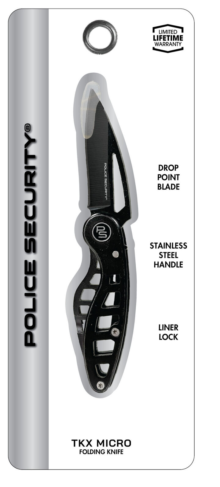 Police Security TKX Micro Drop Point Folding Knife, large image number 1