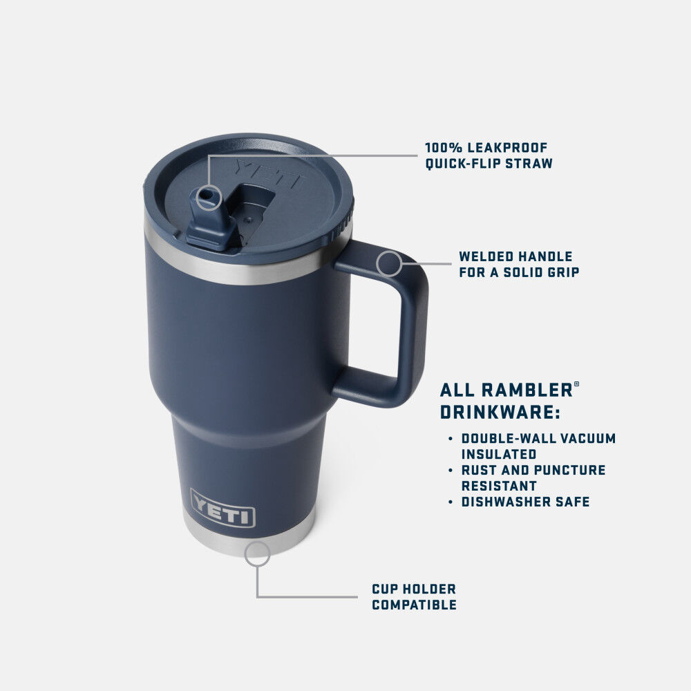 YETI Rambler 30 Oz Travel Straw Mug Tropical Pink, large image number 7