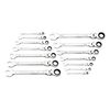 GEARWRENCH 14 Pc 90T 12 Point Flex Head Ratcheting Combination SAE Wrench Set, small image number 2