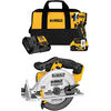 DEWALT 20V MAX Cordless Impact Driver Kit and Circular Saw Bundle, small image number 1