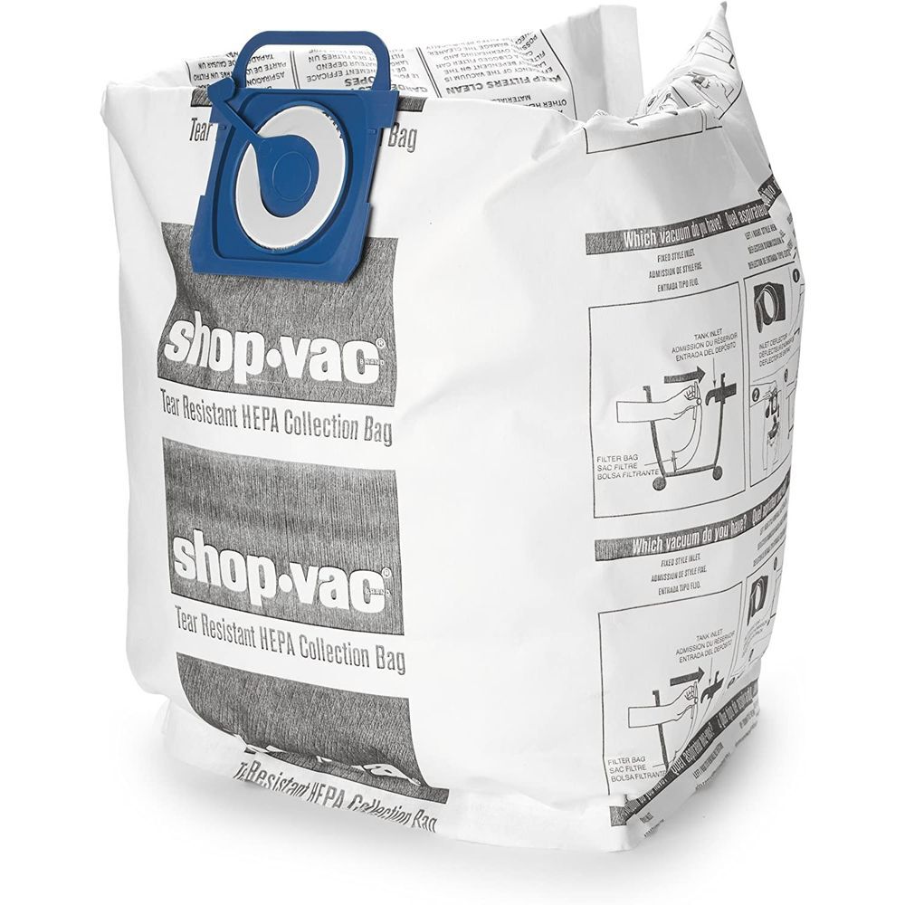 Shop Vac 5-10 Gallon Tank HEPA Tear Resistant Collection Bag 2pk, large image number 5