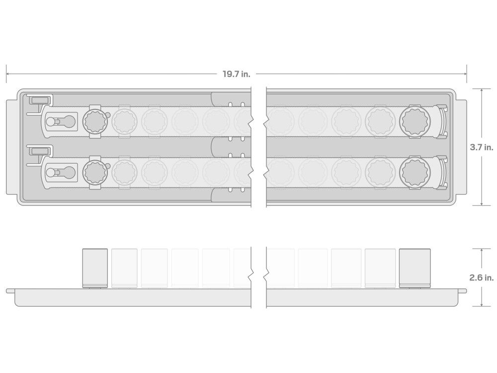 Tekton 1/2 Inch 12 Point Socket Set, 19 Pieces (3/8 - 1-1/2 Inch), large image number 7