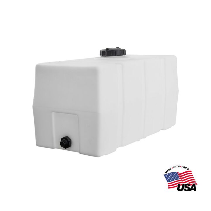 Buyers Products Company 50 Gallon Square Storage Tank - 38 Inch x 19 Inch x 22 Inch