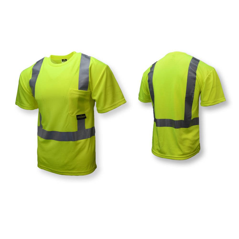 Radians ST11 Max-Dri T-Shirt Class 2 Hi-Vis Green Size 2X, large image number 2