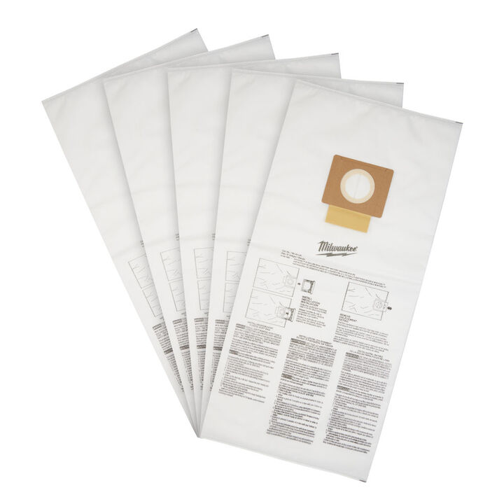 Milwaukee Fleece Dust Bags 12 Gallon 5pk, large image number 0