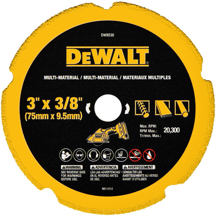 DEWALT 3 Inch Segmented Rim Diamond Multi-Material Blade