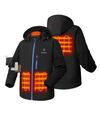 ORORO Men's 4-Zone Heated Classic Jacket Black & Blue M NC, small image number 2