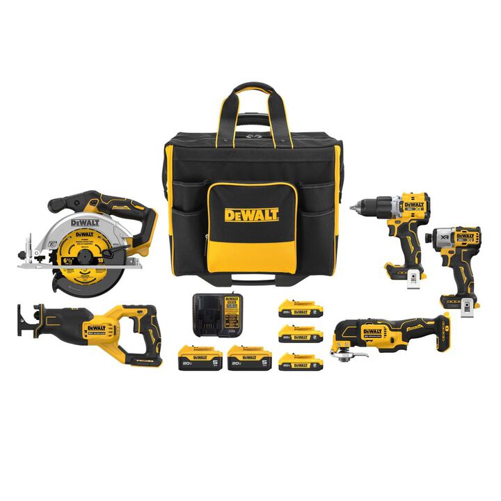 DEWALT 20V MAX 5 Tool Combo Kit