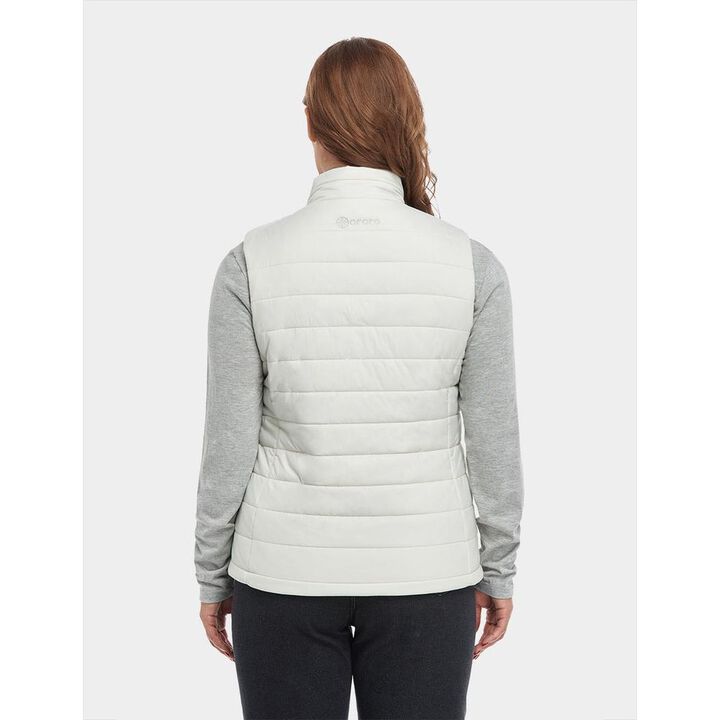 ORORO Womens Off-White Classic Heated Vest Kit Medium, large image number 5