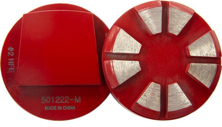 National Flooring Equipment Medium Bond Metal Grinding Disks - 80 Grit 8mm