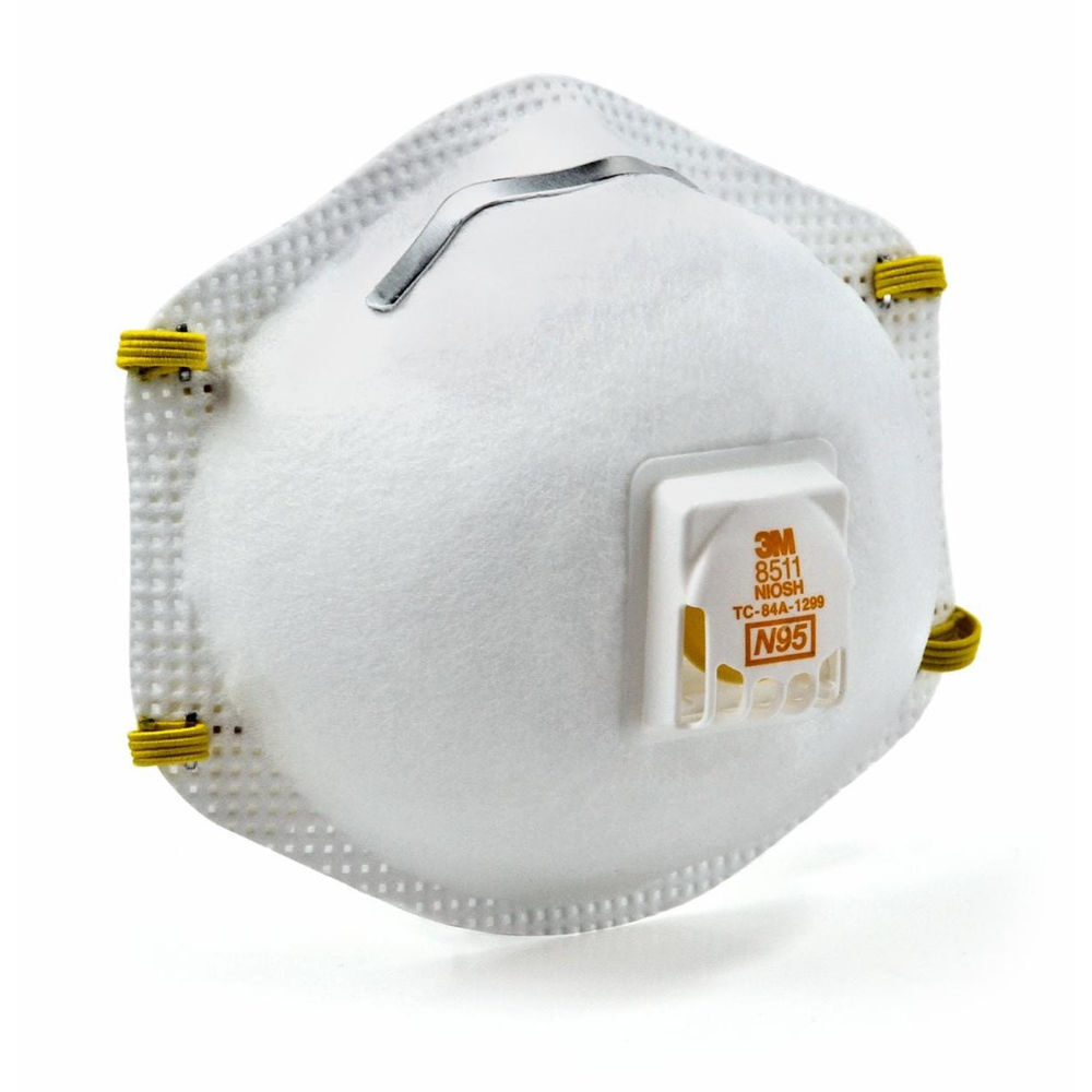 3M Cup Shaped Cool Flow Valve N95 Particulate Respirator - 10 Pack, large image number 3