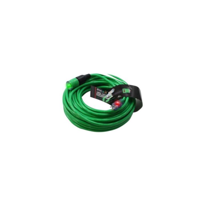 Century Wire Pro Lock 100 ft 12/3 SJTW Molded Extension Cord with CGM Green