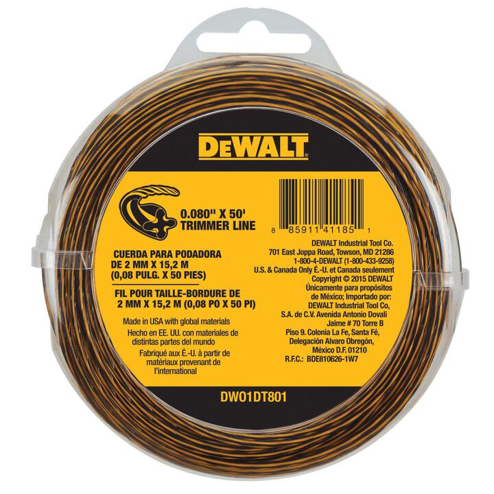 DEWALT Trimmer Line 0.080 In. x 50 Ft.
