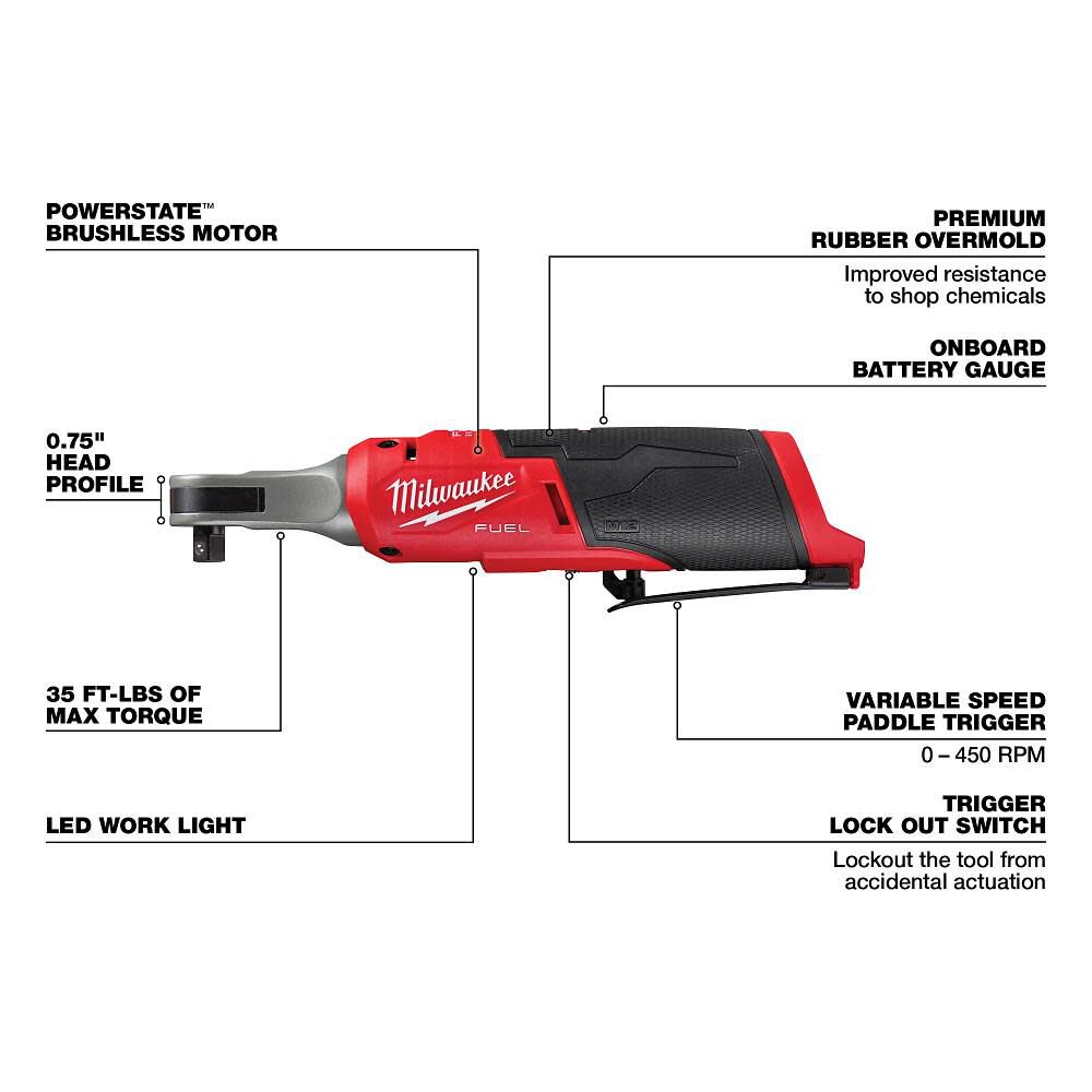 Milwaukee M18 FUEL & M12 FUEL 2 Tool Combo Kit, large image number 6