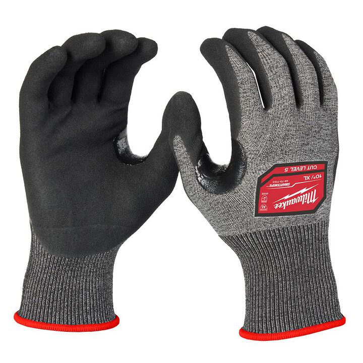 Milwaukee Cut Level 5 High-Dexterity Nitrile Dipped Gloves - XL