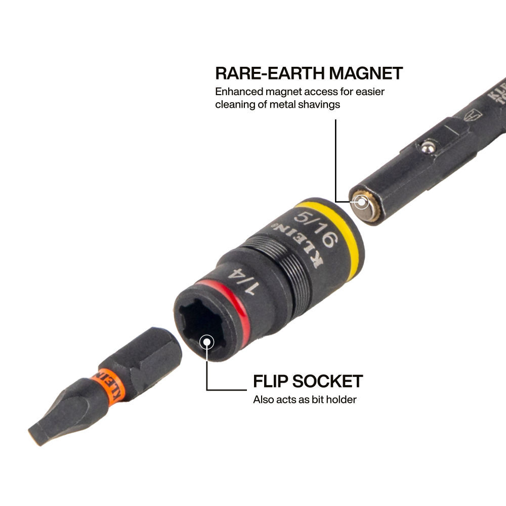Klein Tools Impact-Rated Flip Socket Conduit Reamer, large image number 4