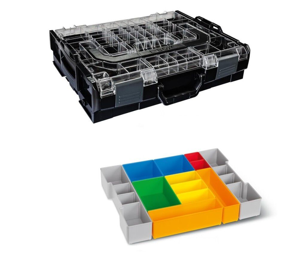 L-BOXX Model Number 102 Black Tool Box with Transparent Lid and Inset Box Set H3 Bundle, large image number 1