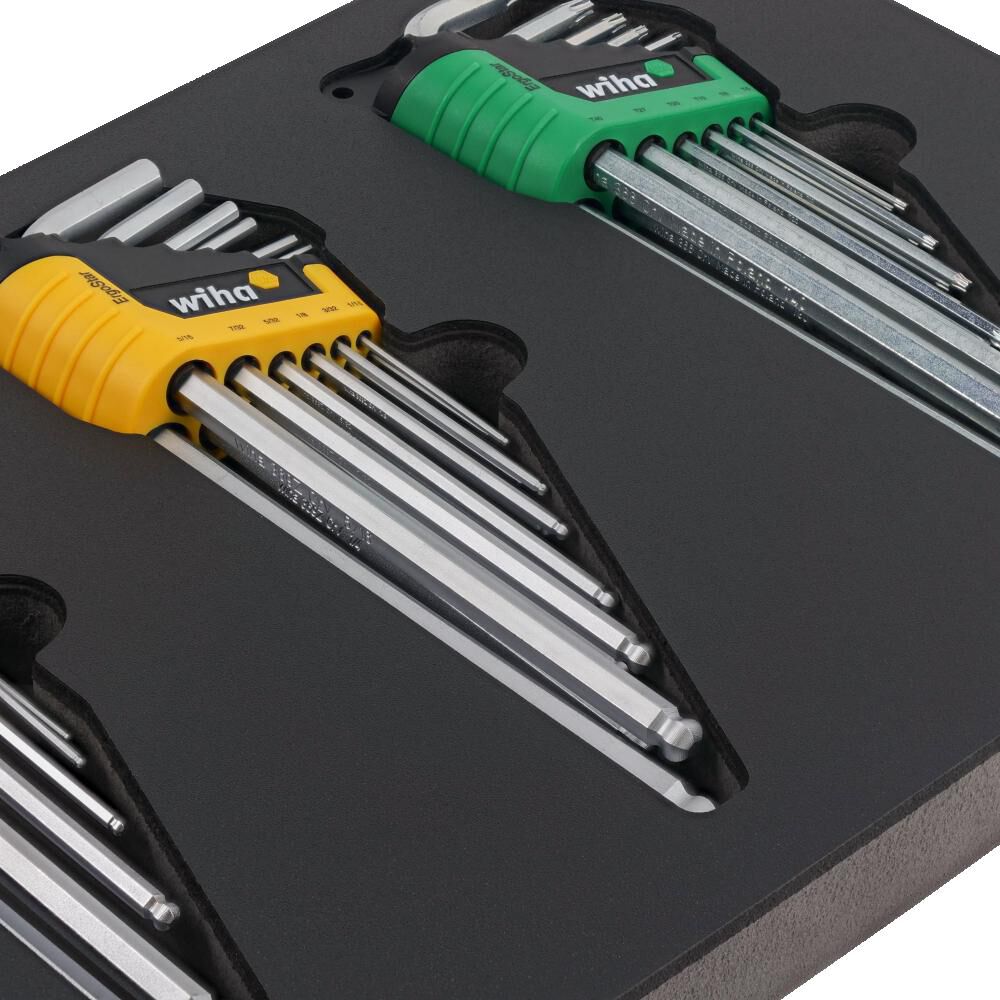 Wiha ErgoStar L-Key Tray Set - Hex Metric, Hex SAE, Torx, 35 Piece, large image number 2