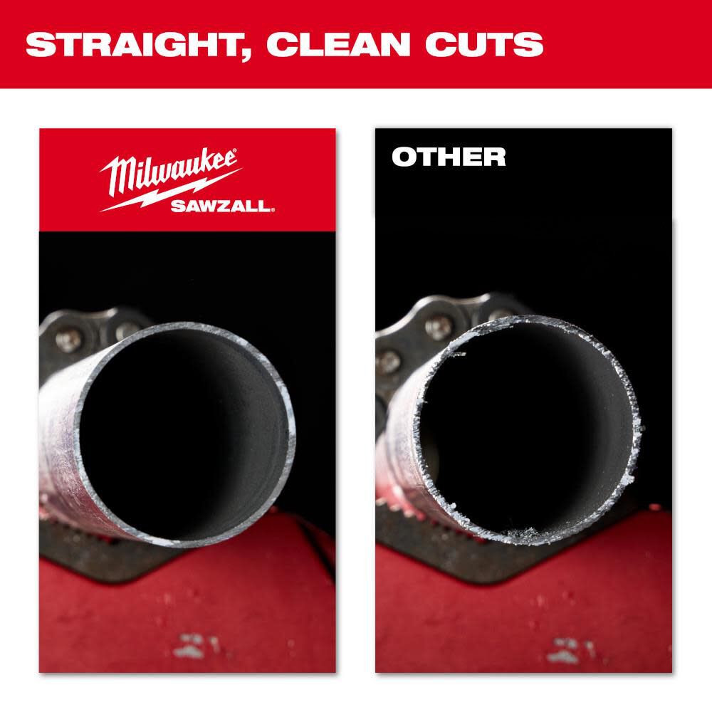 Milwaukee 6 Inch 10TPI TORCH Carbide Teeth Metal Cutting Reciprocating Saw Blade 5pk, large image number 6