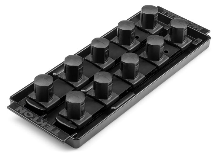 Tekton 10 Slot Universal Socket Organizer for 3/4 Inch Drive Sockets and Bit Sockets, Black