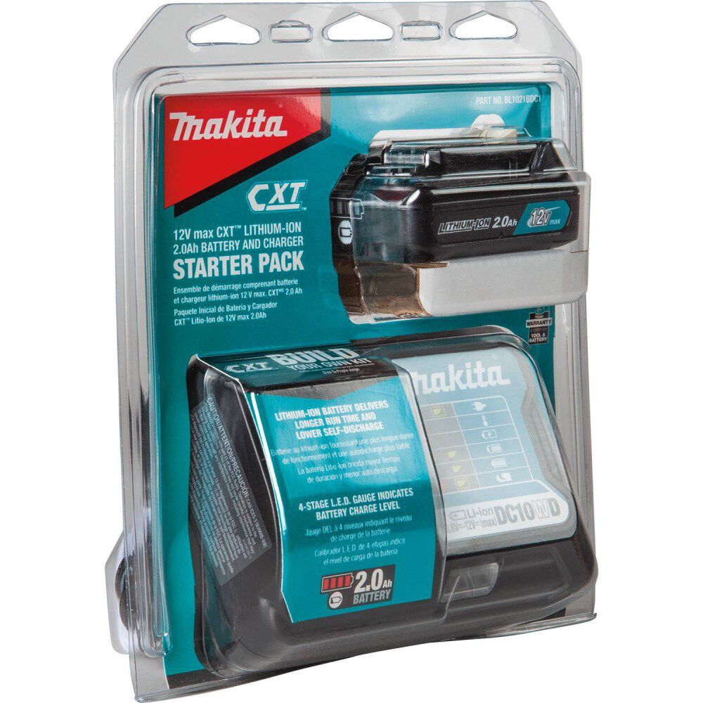 Makita 12V max CXT Lithium-Ion Battery and Charger Starter Pack (2.0Ah), large image number 4