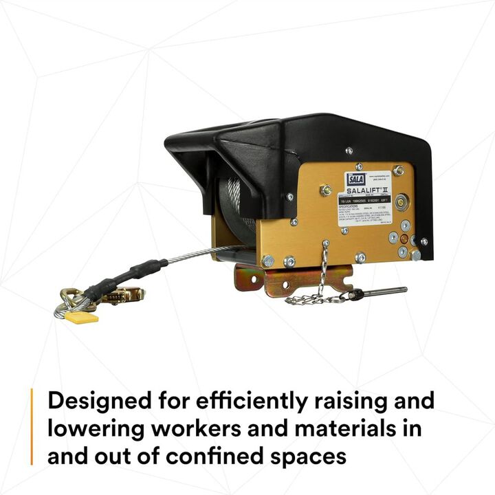 DBI Sala Salalift II 350 Lbs Winch with 60 Ft. Galvanized Steel Cable, large image number 3