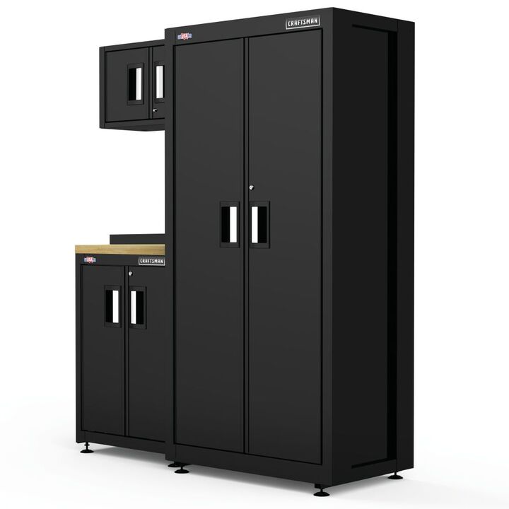 CRAFTSMAN 63 Inch Wide Welded Metal Storage Suite with Cabinet Storage, 4 Piece