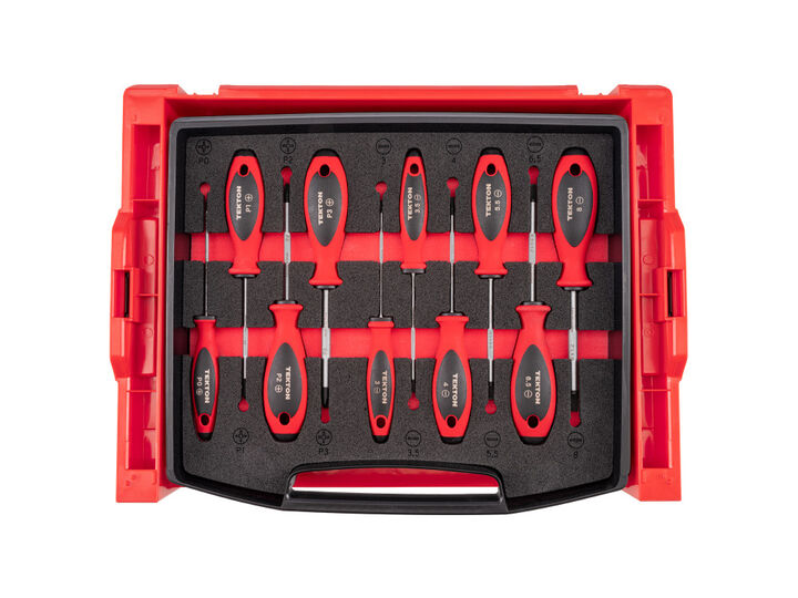 Tekton Phillips and Slotted Screwdriver Set Drawer 10 Piece #0-#3 3-8 mm, large image number 1