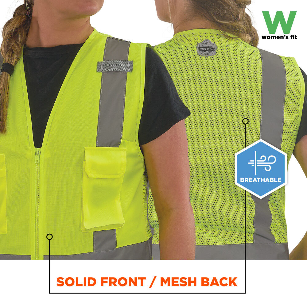 Ergodyne GloWear 8247ZW-S Class 2 Womens Surveyor Vest, large image number 4