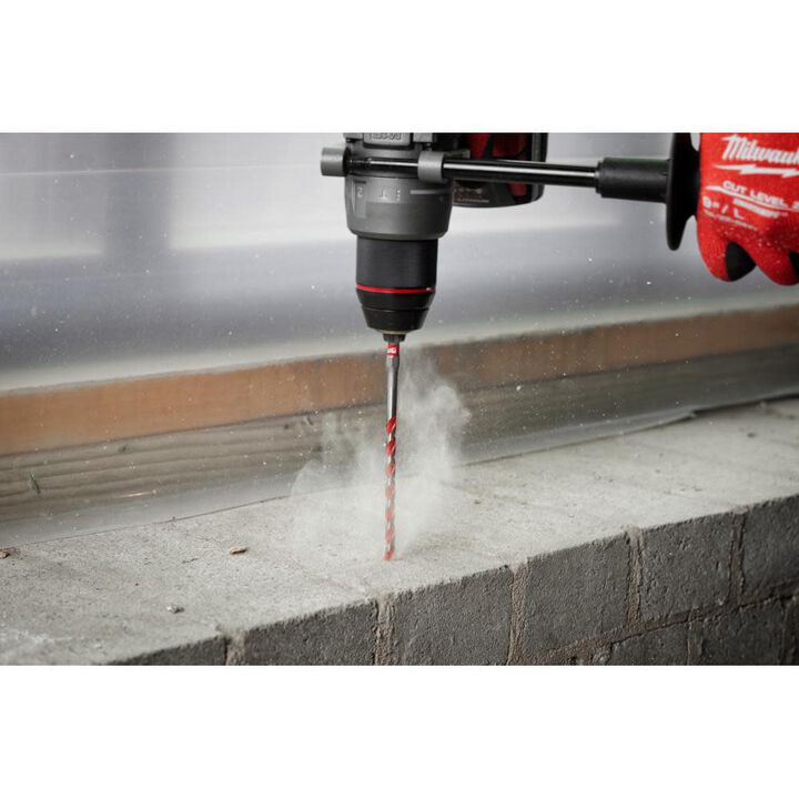 Milwaukee Hammer Drill Bit 7/32inch x 4inch x 6inch SHOCKWAVE Carbide, large image number 6