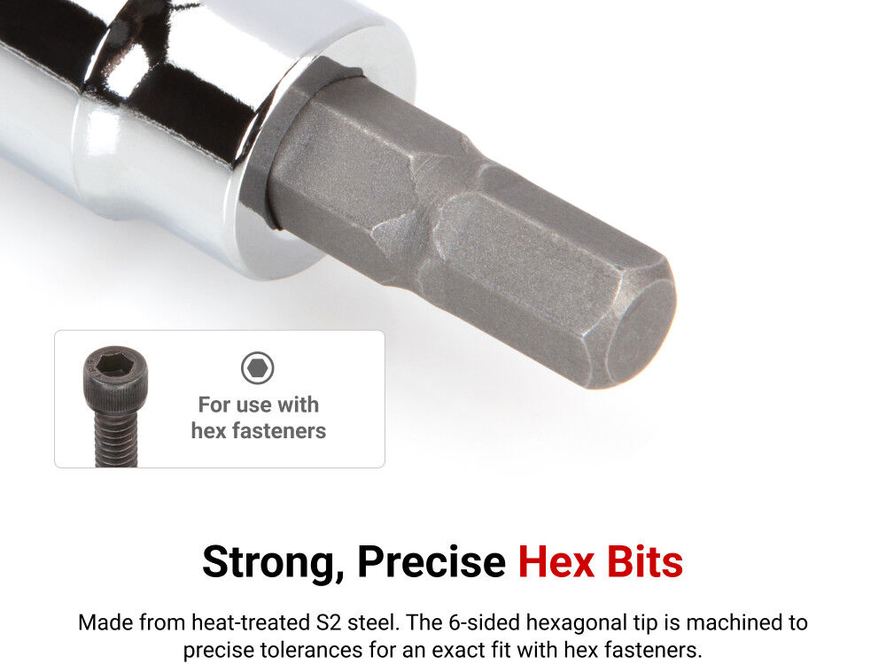 Tekton 3/8 Inch Drive Hex Bit Socket Set, 19 Piece 1/8-3/8 Inch, 3-10 mm, large image number 2