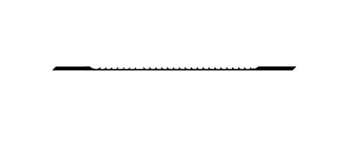 Olson Saw Company 5In 8TPI Precision Ground Tooth Skip Reverse Tooth Scroll Saw Blade