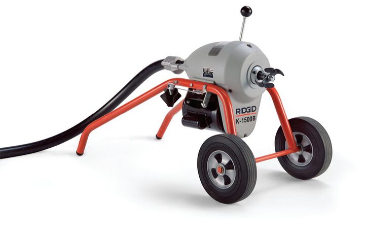 Ridgid K-1500B Sectional Machine with A-1 Mitt, A-12 Pin Key, Rear Guide Hose, large image number 1