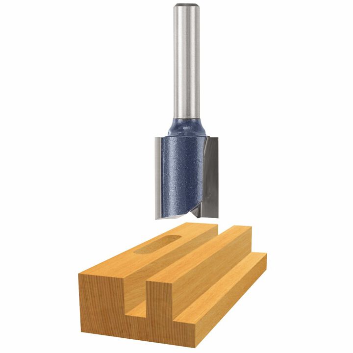 Bosch 13/16in x 3/4in Carbide Tipped 2 Flute Straight Bit