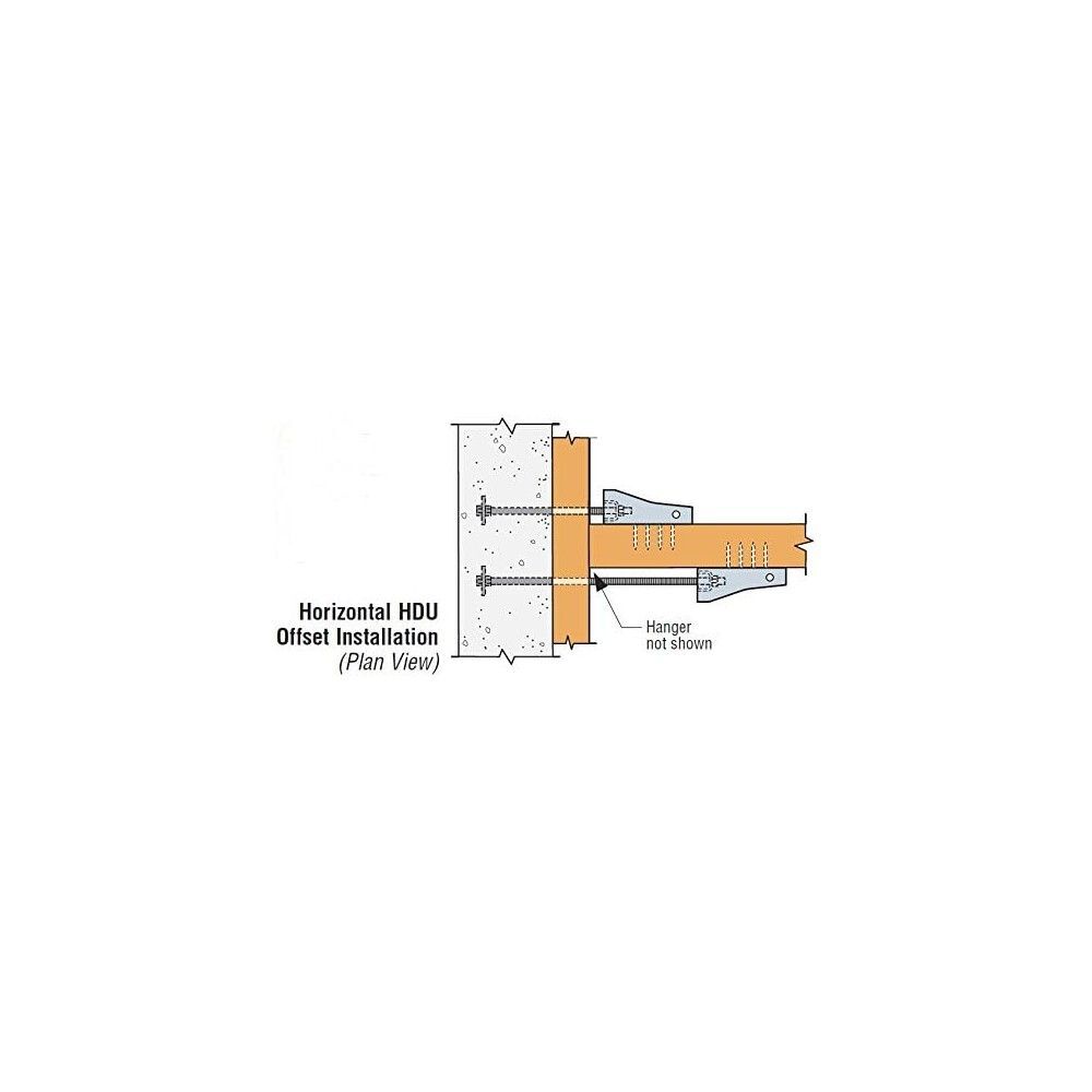 Simpson Strong-Tie 10 Gauge Galvanized Predeflected Holdown with 30ct SDS Screws, large image number 4