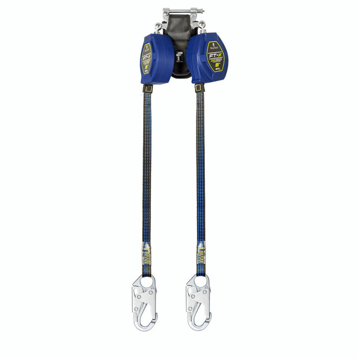 Falltech 6ft FT-X EdgeCore Class 2 Twin-Leg LE SRL with Steel Snap Hooks