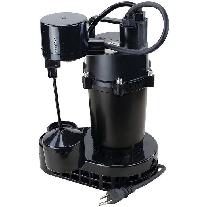 Star Water Systems 1/2HP Cast Aluminum Submersible Sump Pump with Vertical Float