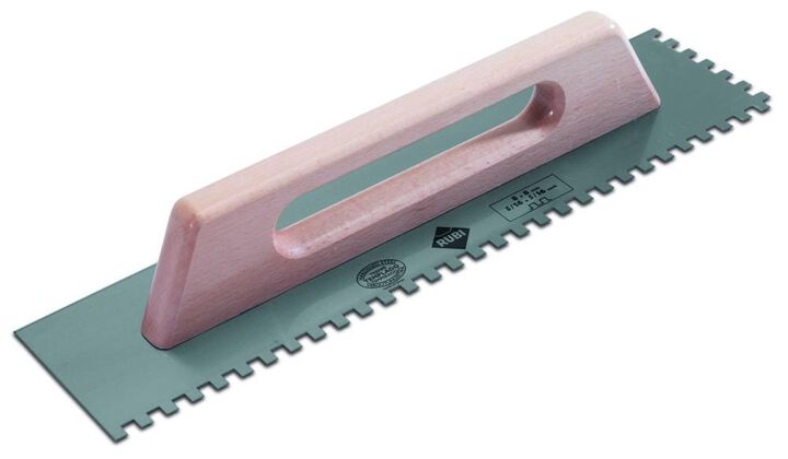 Rubi Tools Steel Notched Trowel 19 In. (48 cm.) 13/32 In. x 13/32 In. (10 x 10 mm.)