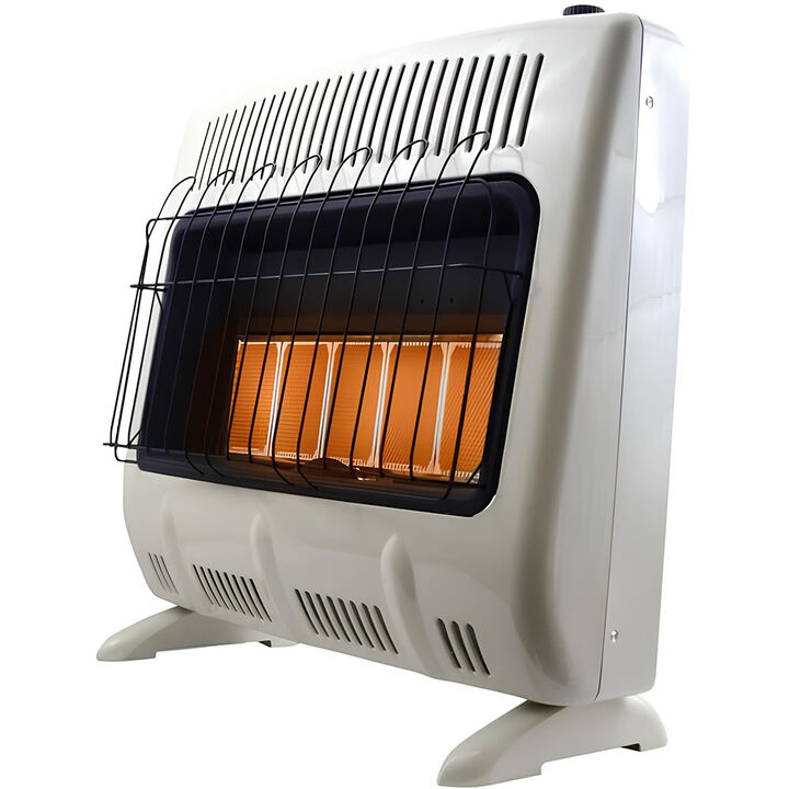 Heatstar 30000 BTU Vent Free Radiant Natural Gas Heater with Thermostat and Blower